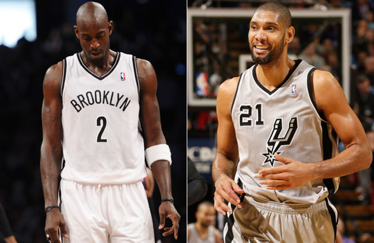 Both Kevin Garnett and Tim Duncan are averaging career lows in points, but one is 3-10 and one is 13-1.